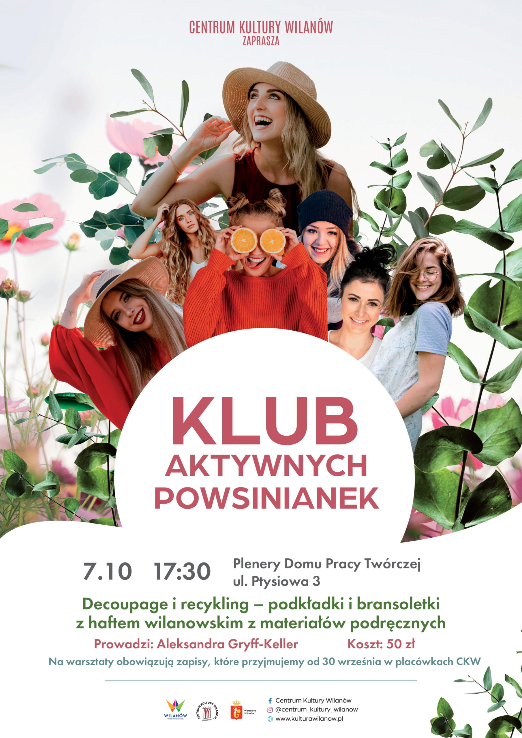 Klub Aktywnych Powsinianek – warsztaty