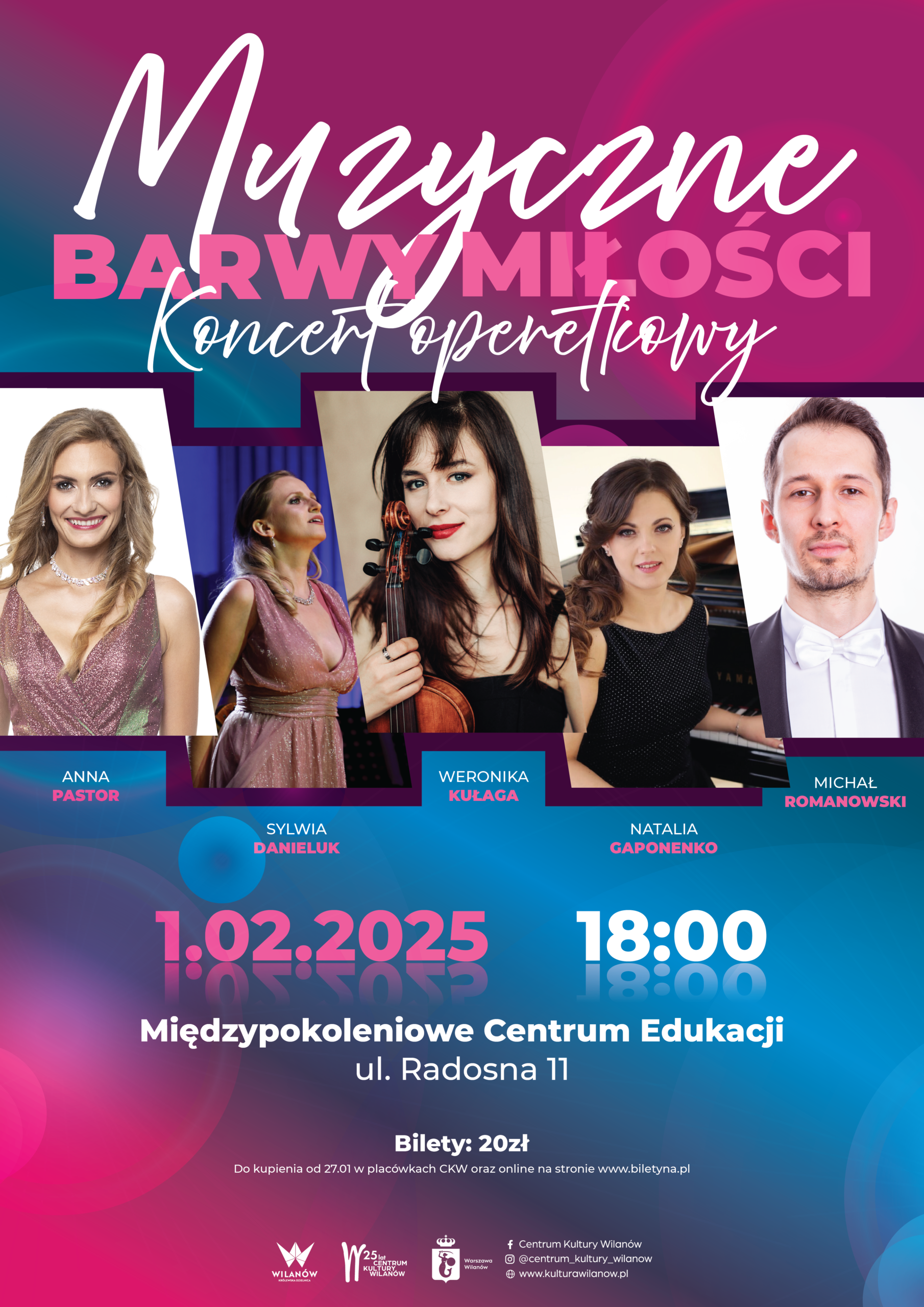 Muzyczne barwy miłości – koncert operetkowy
