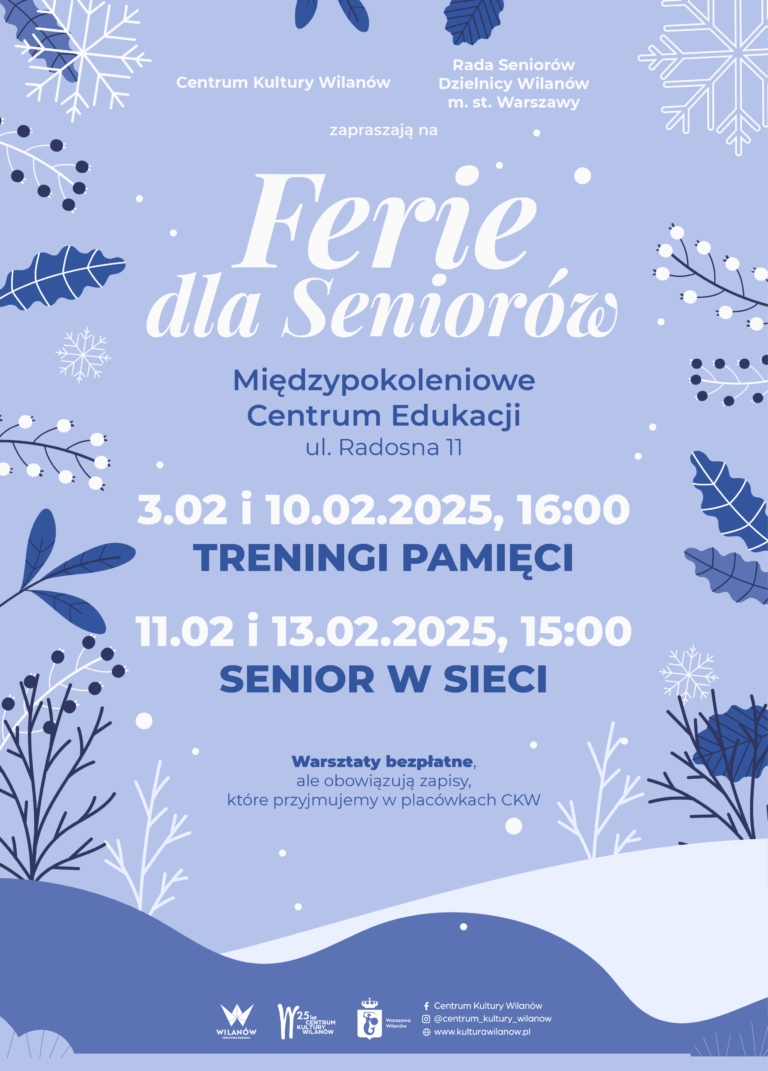 Ferie dla seniorów w Międzypokoleniowym Centrum Edukacji