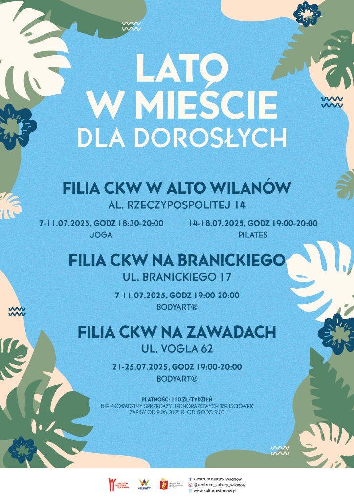 lato w mieście dla dorosłych terminy