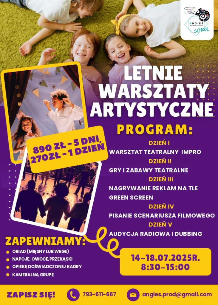 plakat z ofetną na wakacje