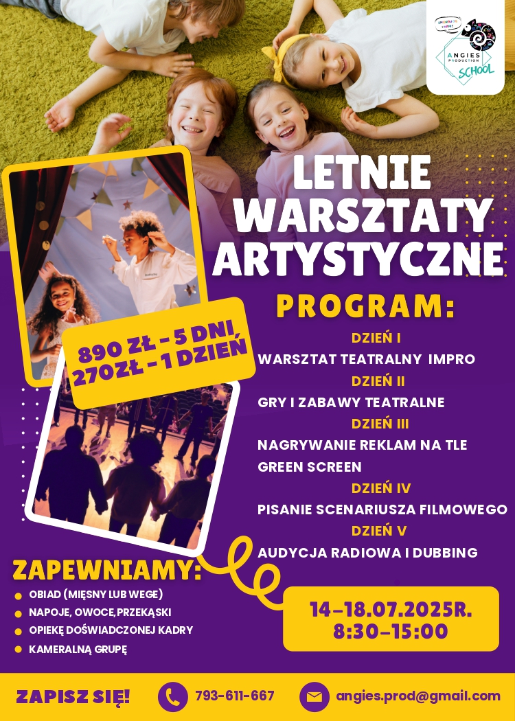 plakat z ofetną na wakacje