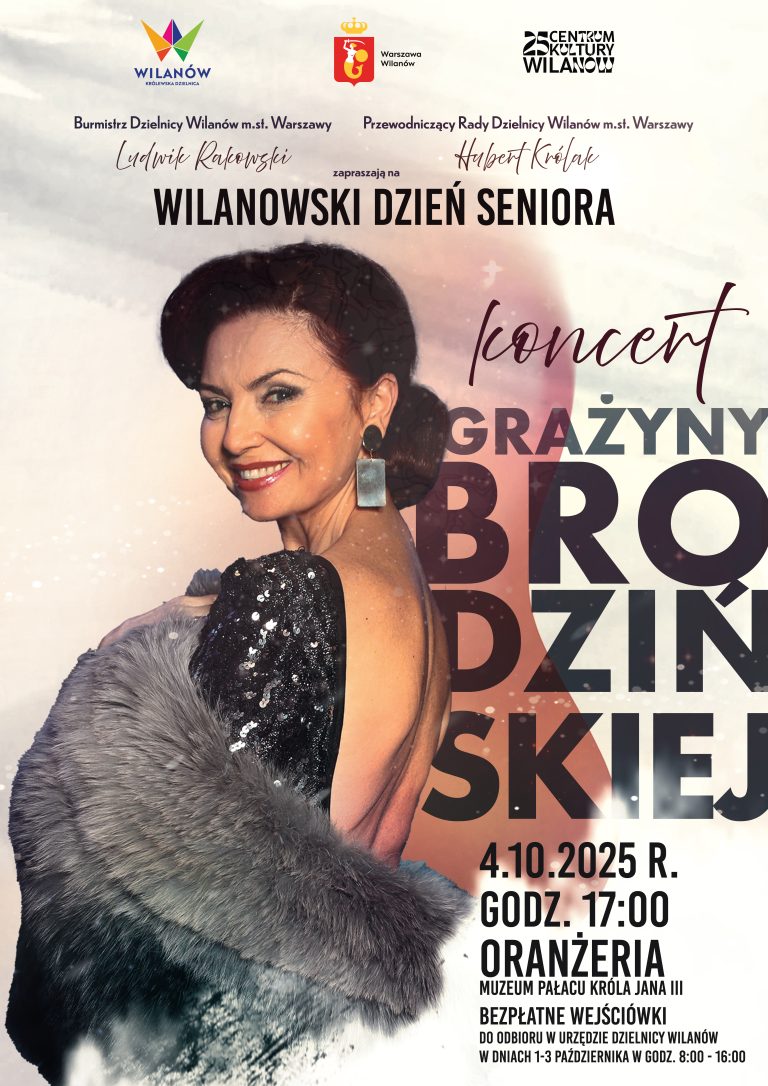 plakat na koncert Brodzińskiej