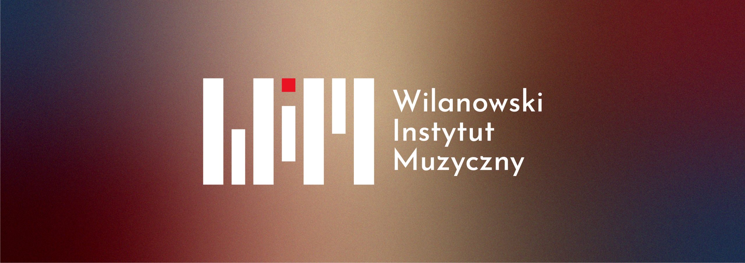 TŁO Z NAPISEM I LOGOTYPEM WILANOWSKIEGO INSTYTUTU MUZYCZNEGO
