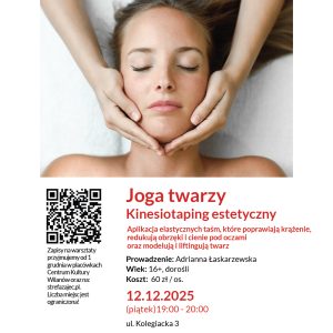 Joga twarzy i kinesiotaping estetyczny - warsztaty dla dorosłych