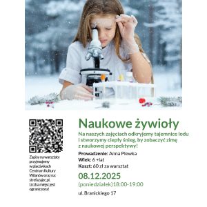 Naukowe żywioły - warsztaty naukowe dla dzieci powyżej 6 roku życia
