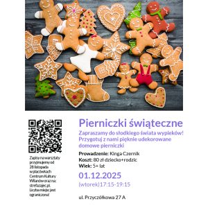 Pierniczki świąteczne - warsztaty rodzinne