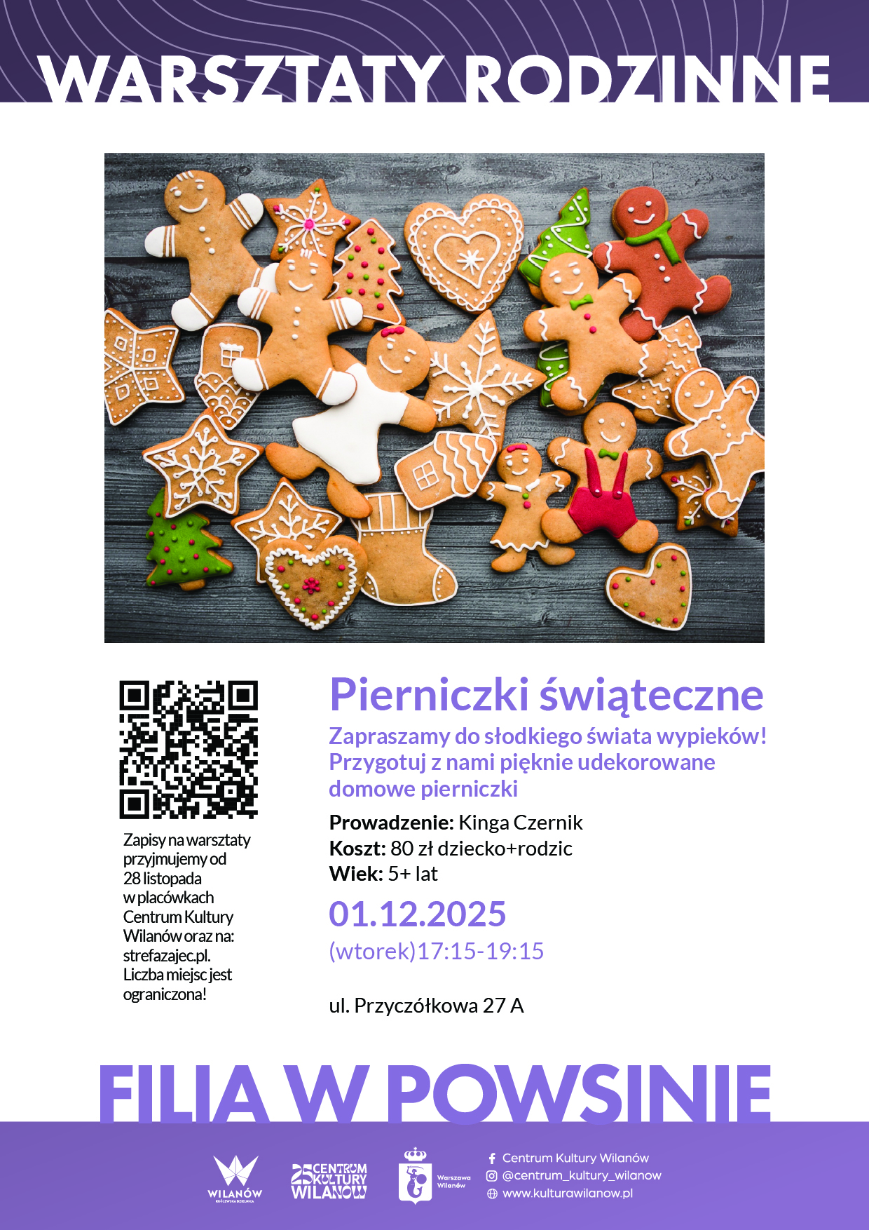 Pierniczki świąteczne - warsztaty rodzinne