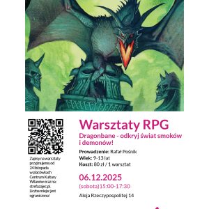Warsztaty RPG dla dzieci w wieku 9-13 lat
