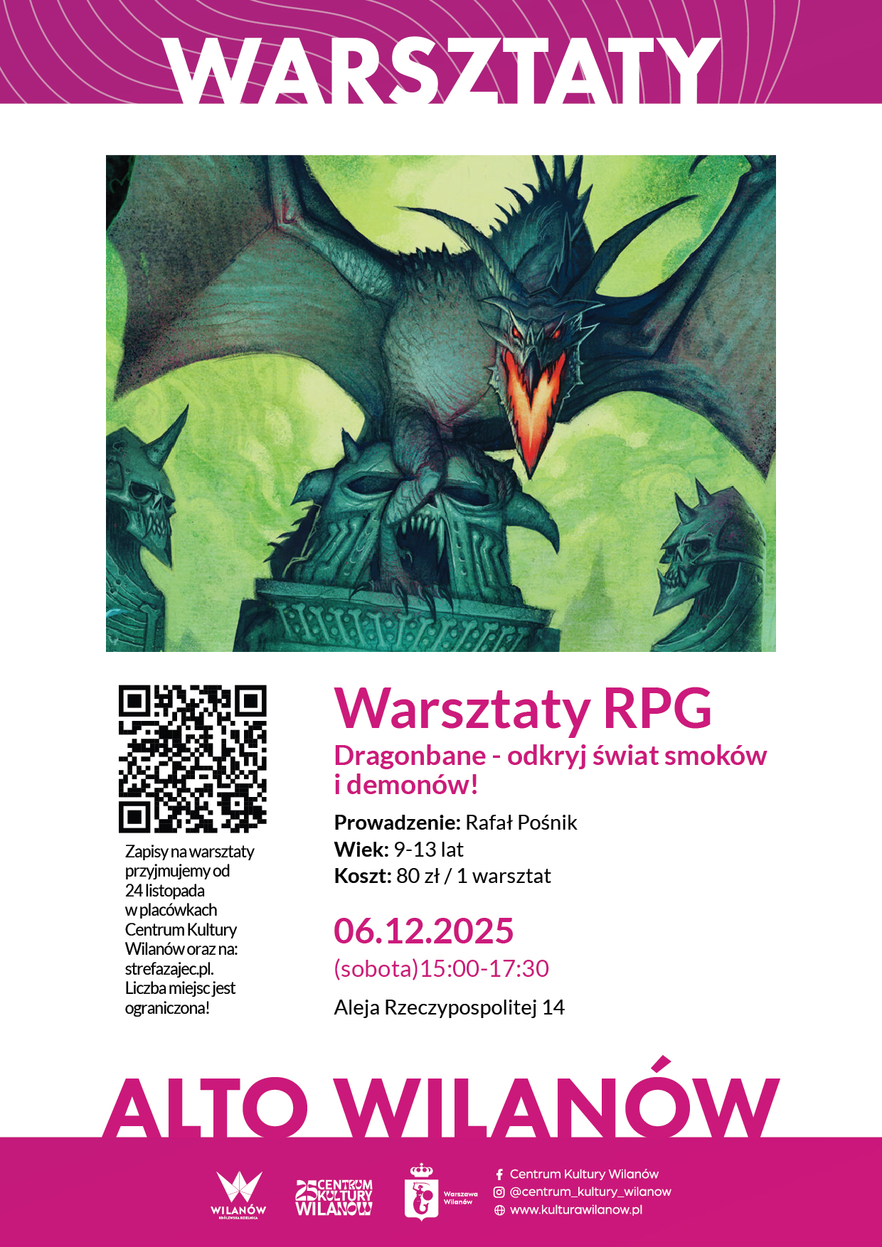 Warsztaty RPG dla dzieci w wieku 9-13 lat