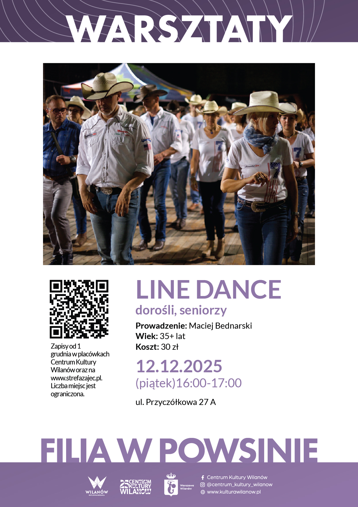 Line dance - taniec liniowy dla dorosłych