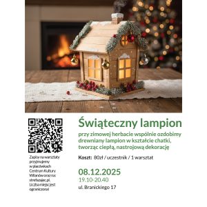 Świąteczny lampion - warsztaty rodzinne w Filii na Branickiego 17