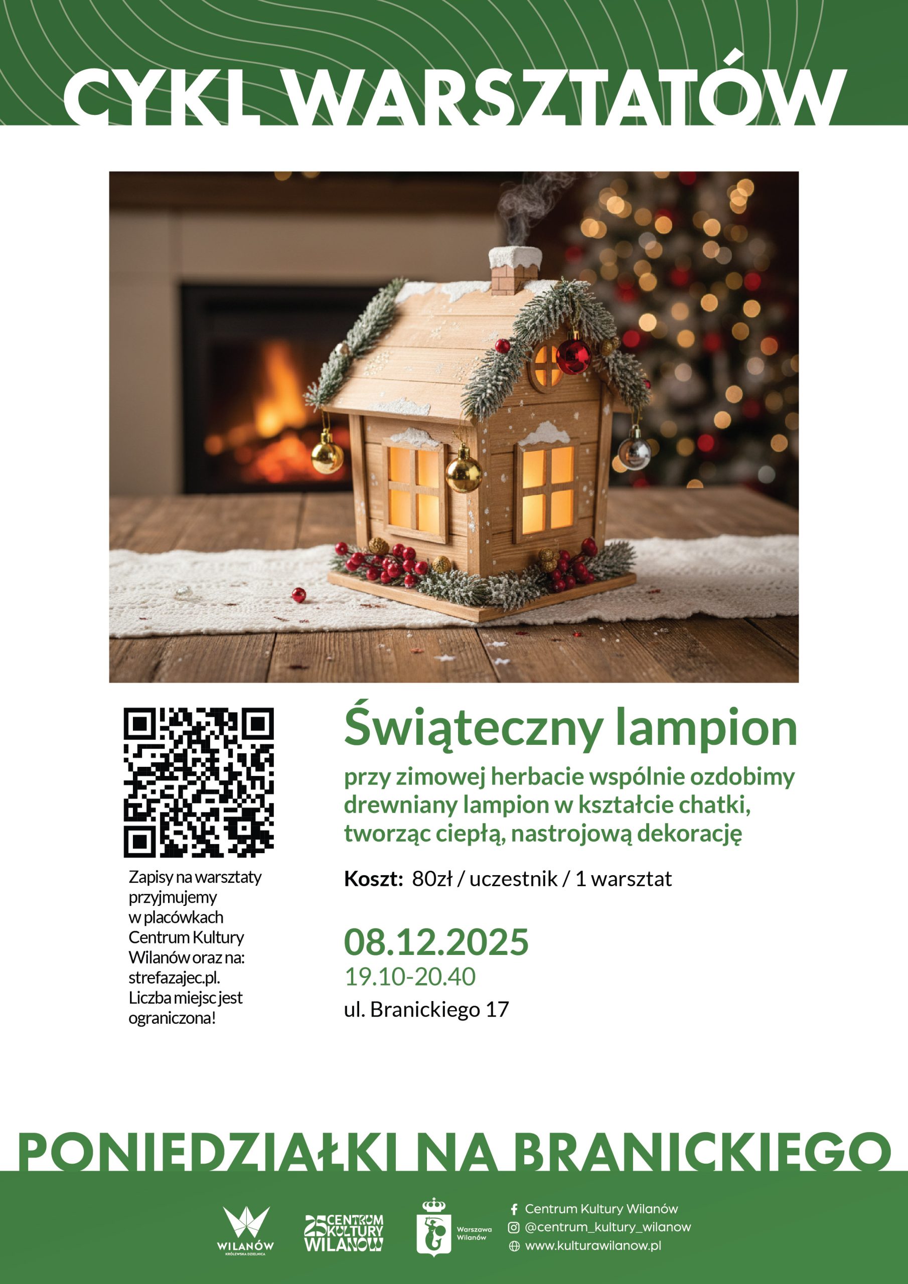 Świąteczny lampion - warsztaty rodzinne w Filii na Branickiego 17