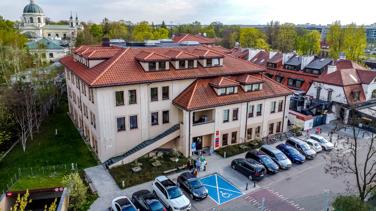 Widok z lotu ptaka — Centrum Kultury Wilanów