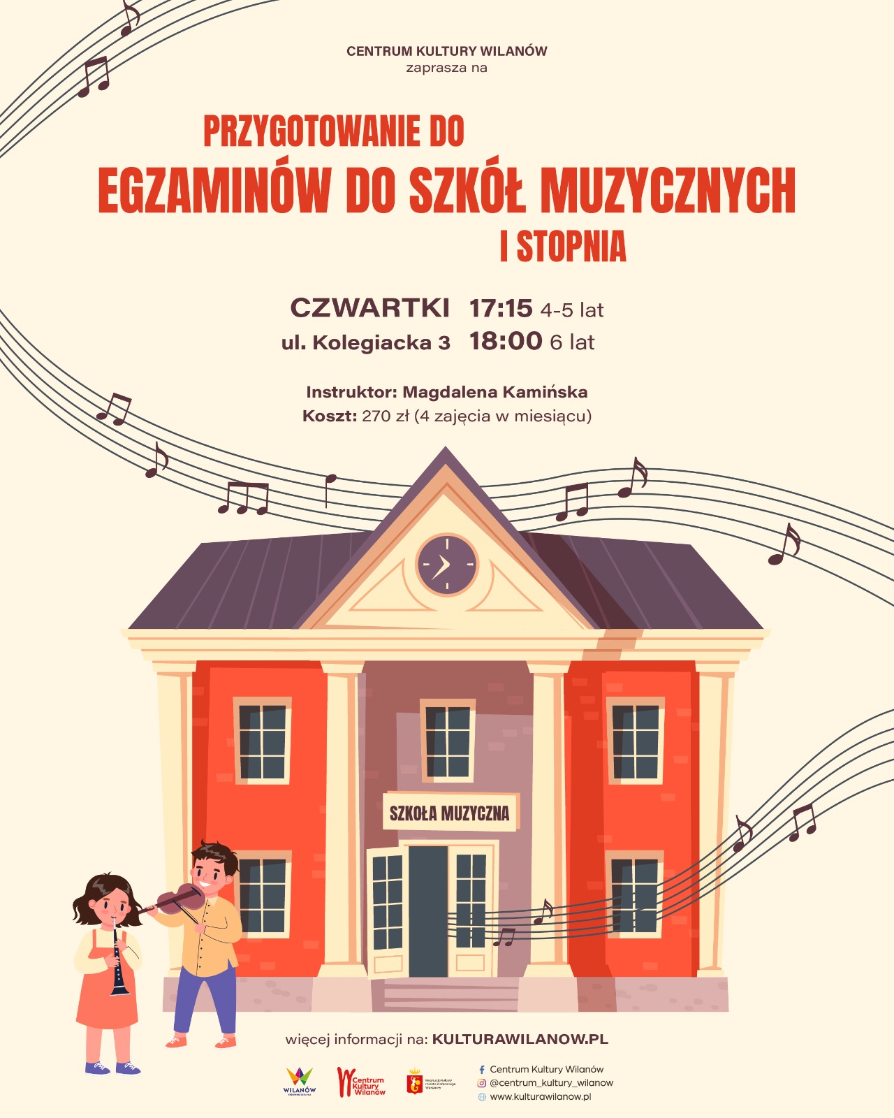 Przygotowanie do egzaminów do szkół muzycznych