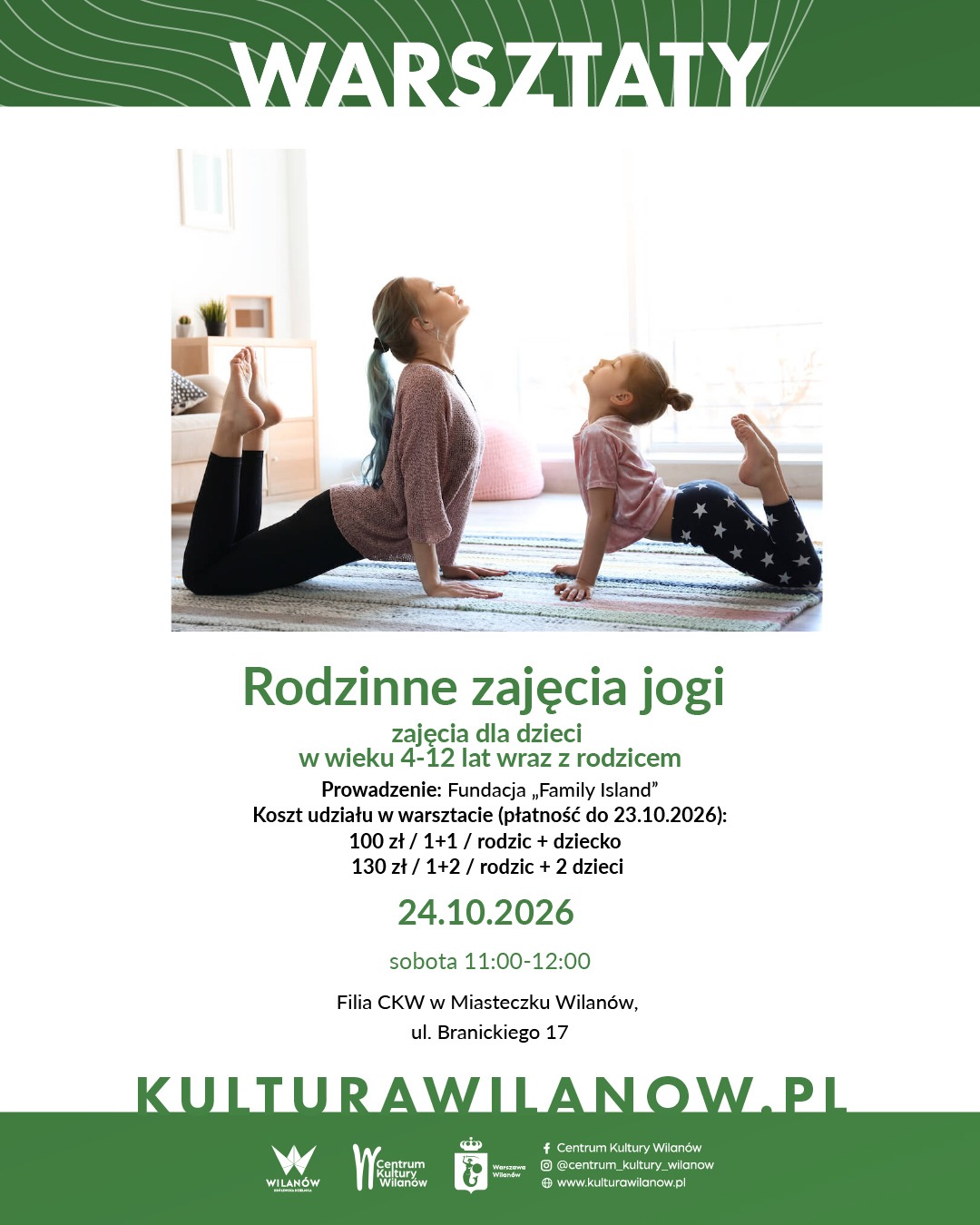 Rodzinne zajęcia jogi z elementami uważności