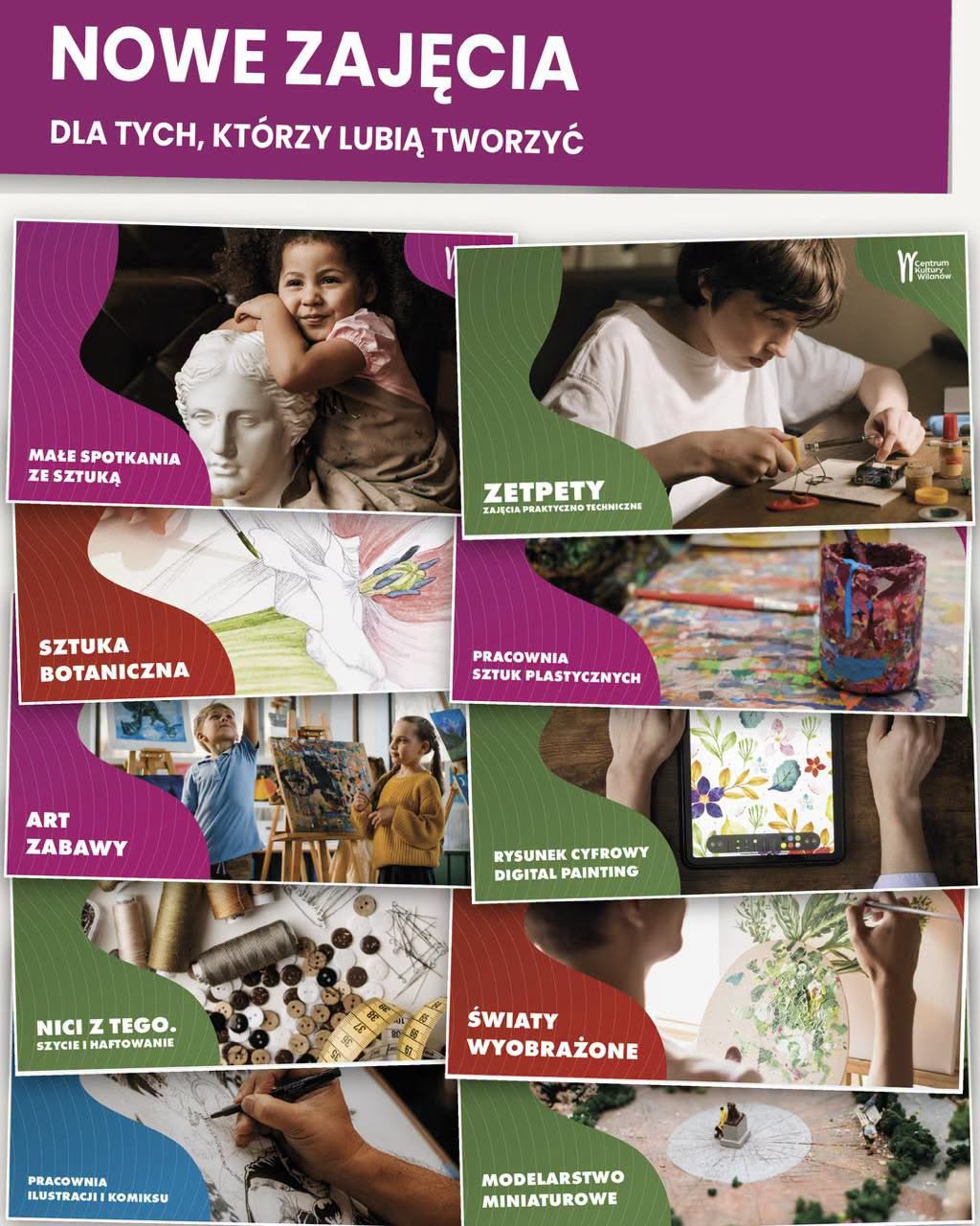 Nowe zajęcia dla tych, którzy lubią tworzyć!