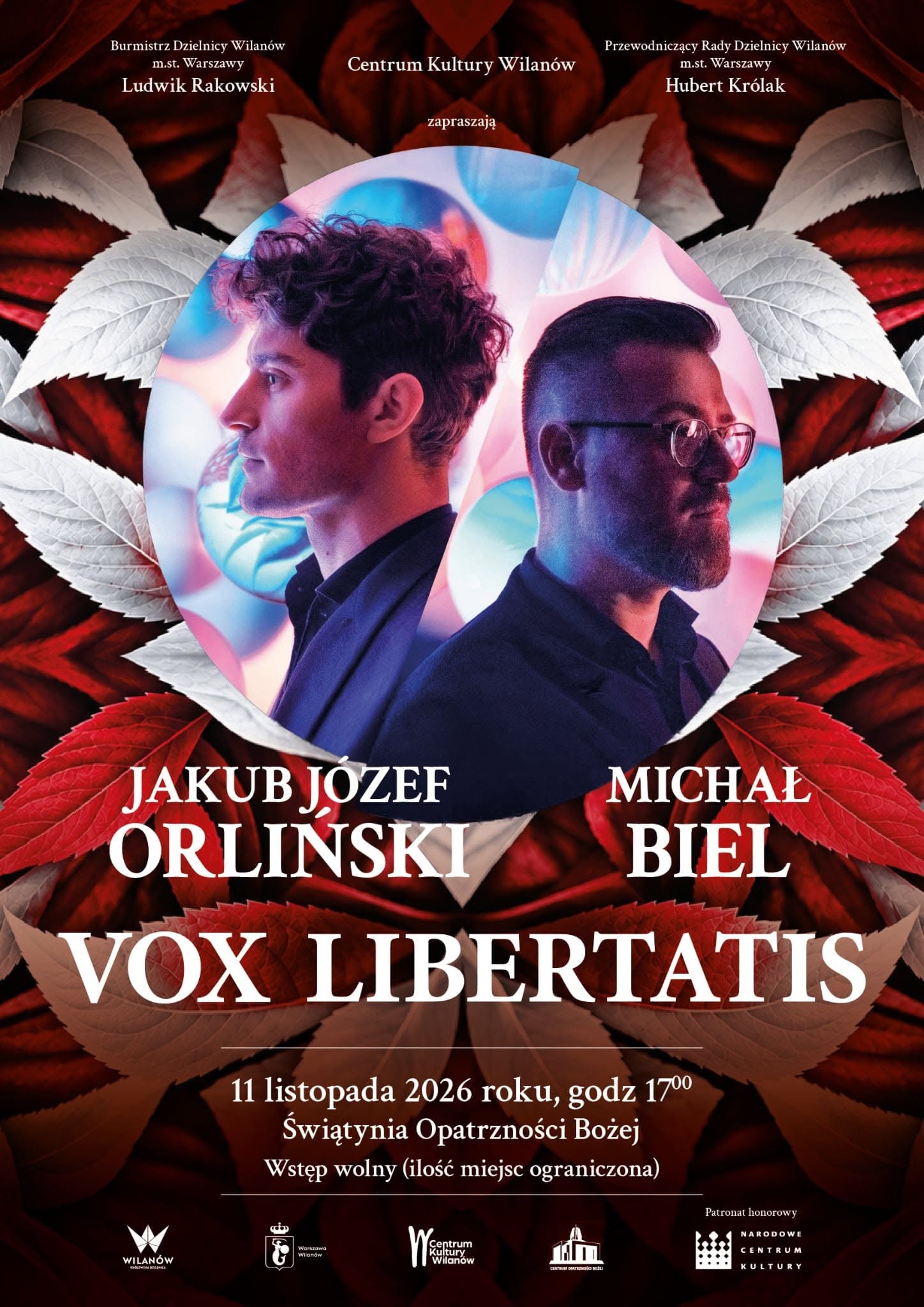 koncert Vox Libertatis – Jakub Józef Orliński i Michał Biel